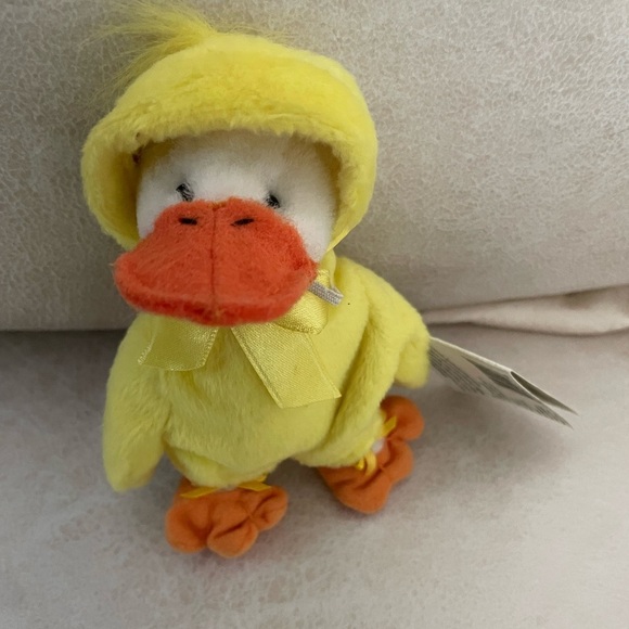 Vintage Ganz Easter Wee Bear Village Quacks In A Duck Costume 1996 Stuffed Plush - Picture 1 of 8